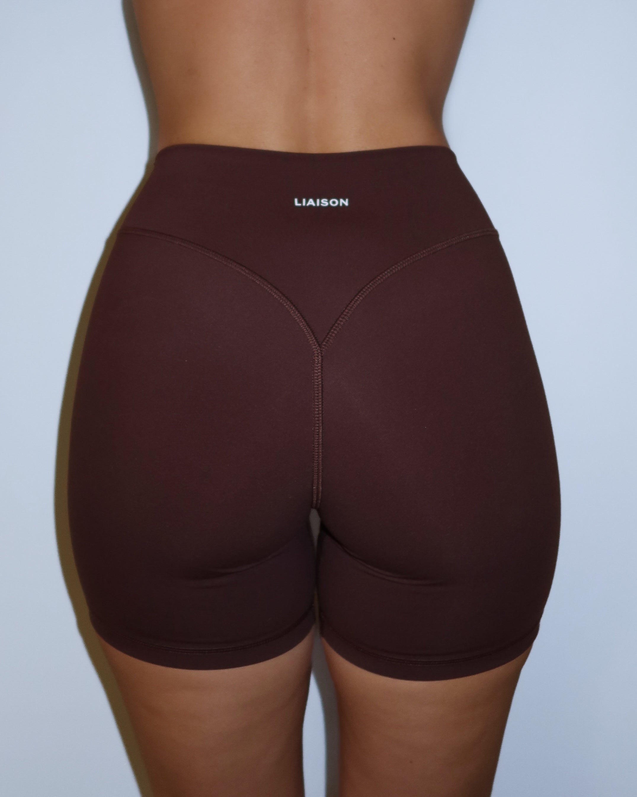 Bridge Short (text logo) - Mocha Brown