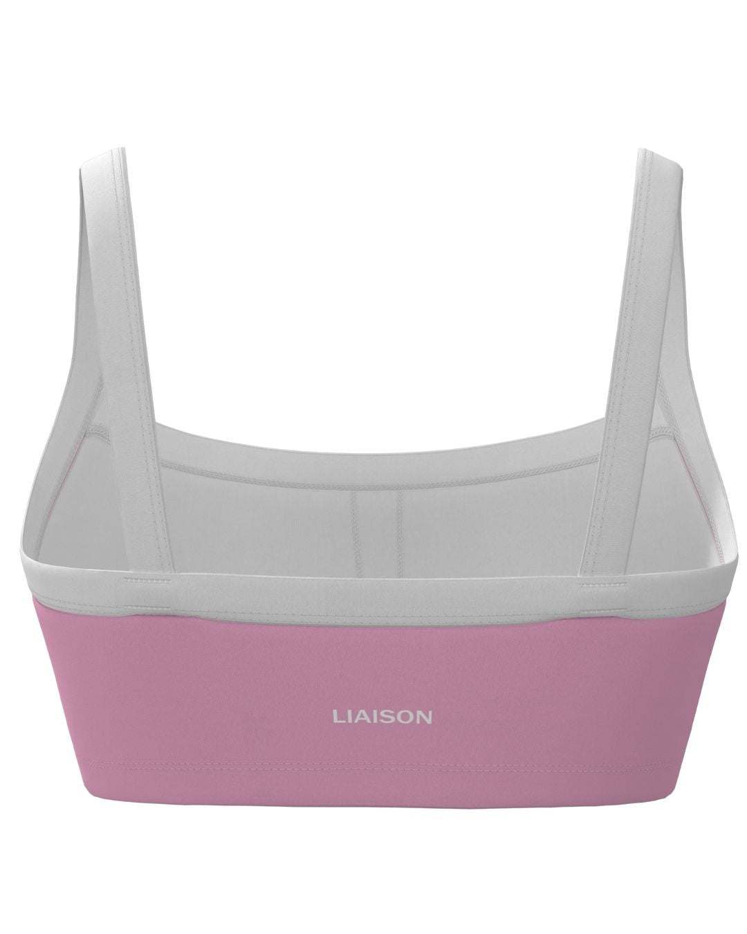 Basic Contrast Bra - Petal Pink & White