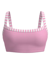 Basic Contrast Bra - Petal Pink & Stripes