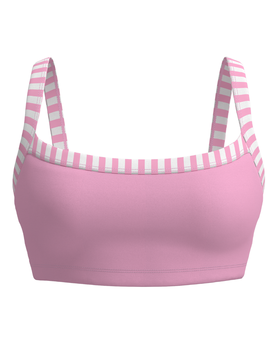 Basic Contrast Bra - Petal Pink & Stripes