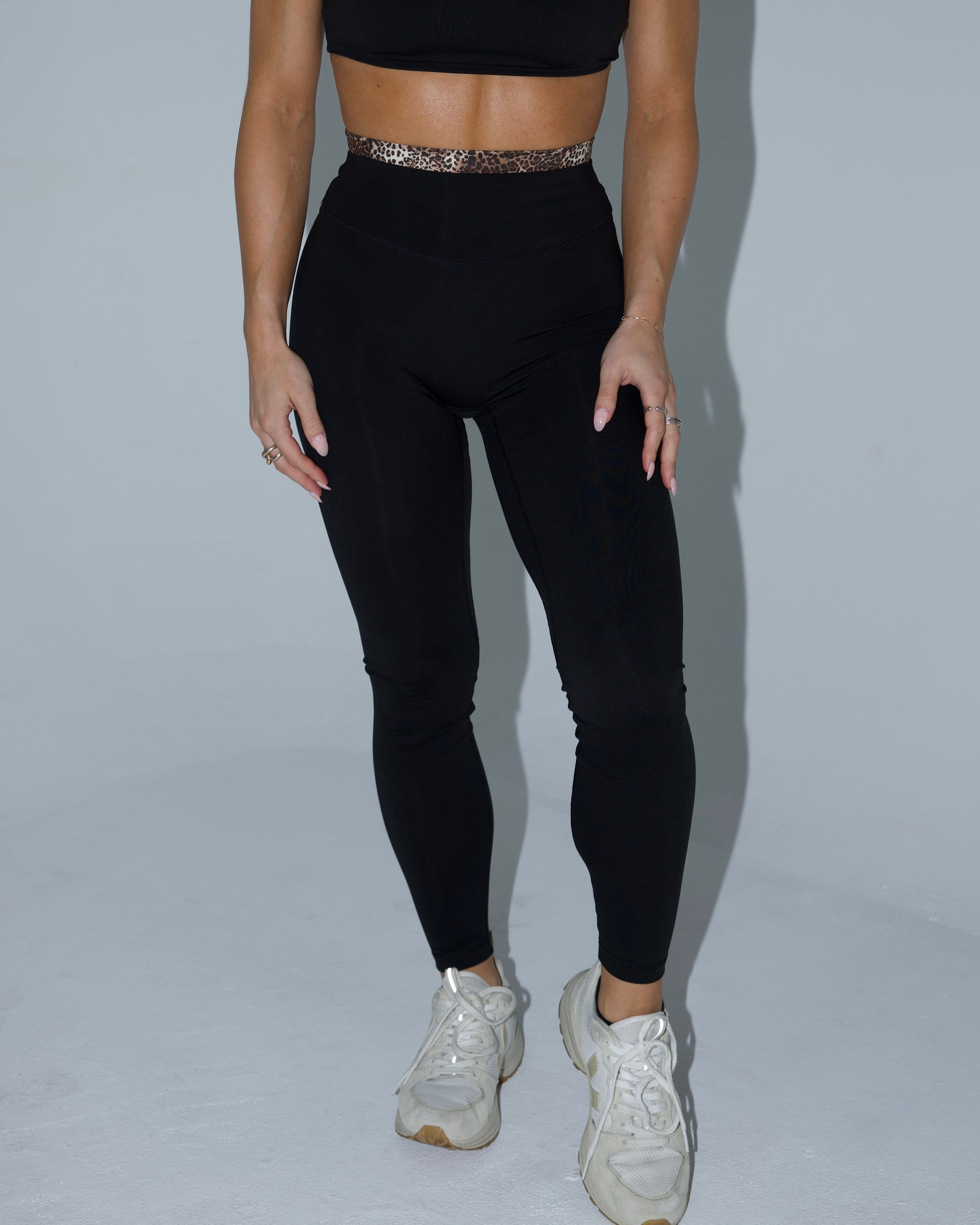 PRE-ORDER - Layered Sculpt Pant - Black & Wild Side