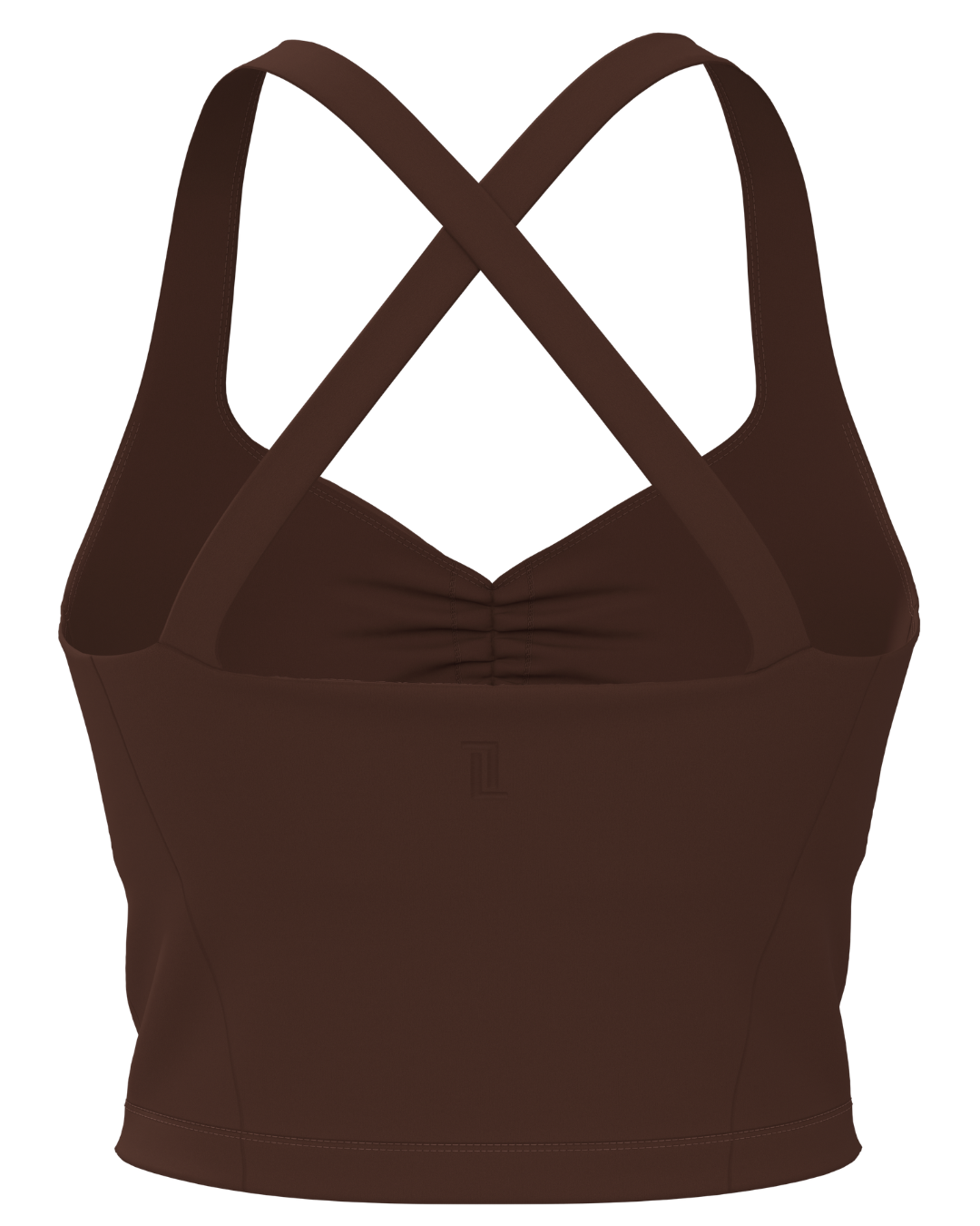 Scrunch Tank - Mocha Brown