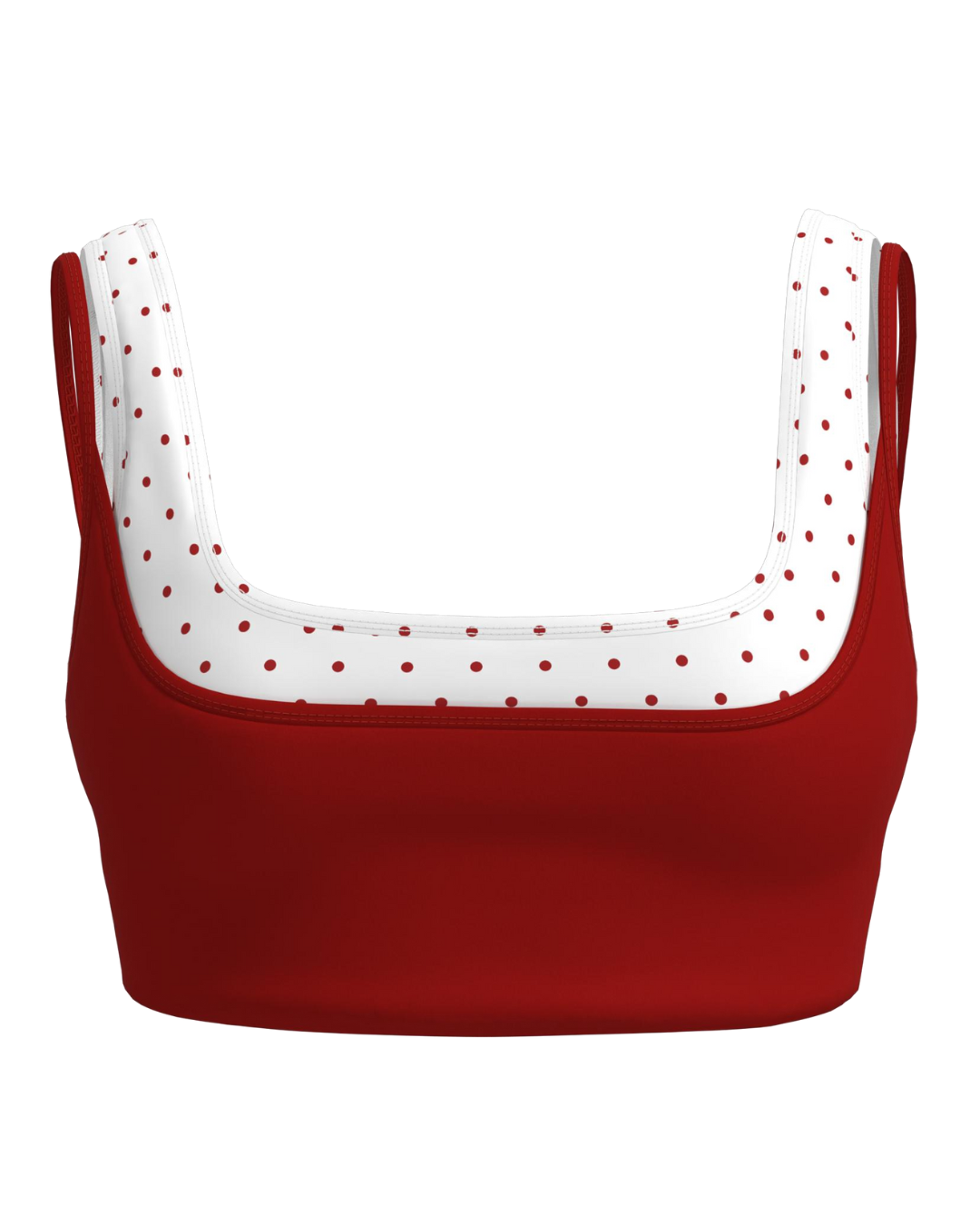 PRE-ORDER - Double Layer Core Bra - Kiss & White Polka Dots
