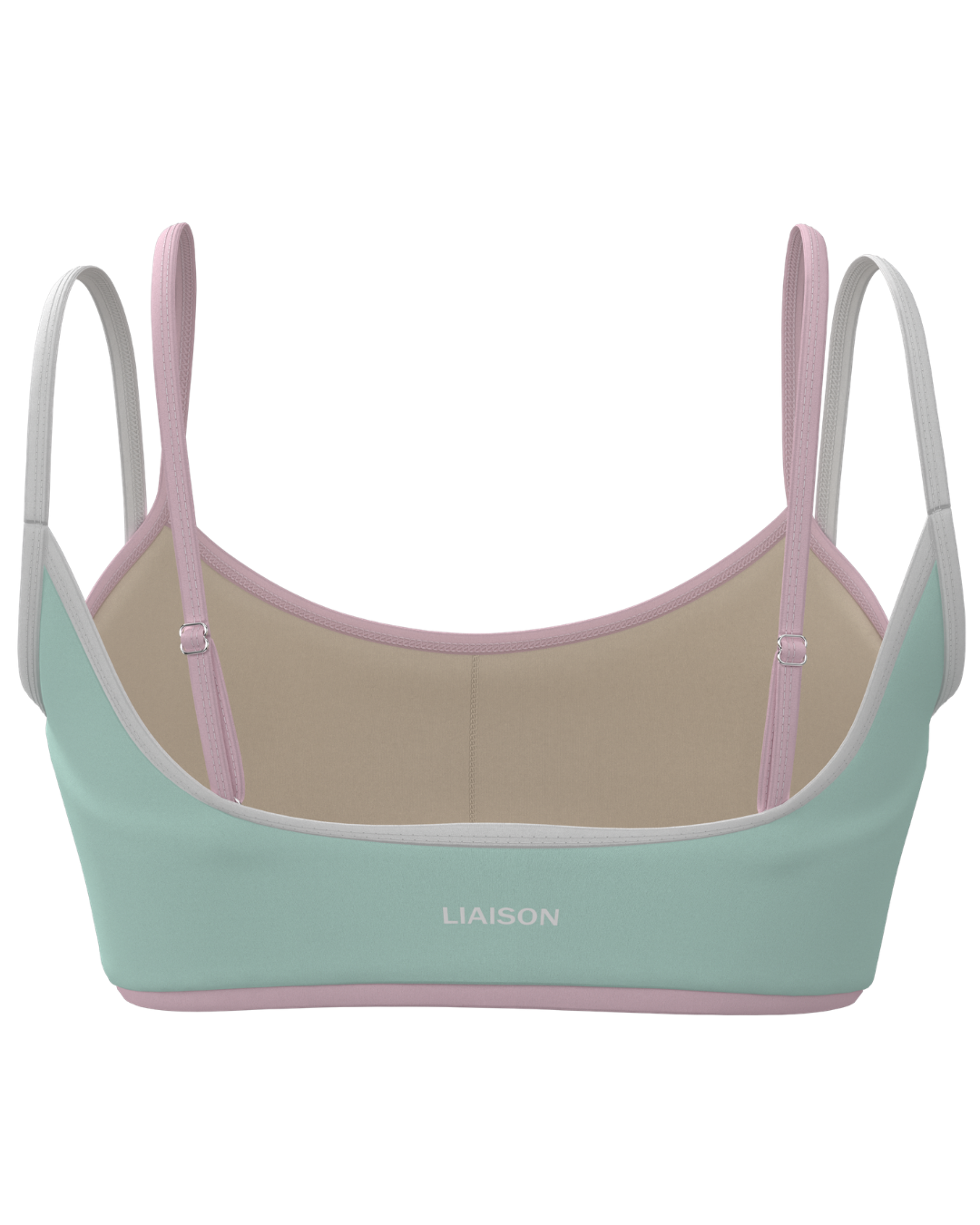 Double Layer Scoop Bra - Breeze