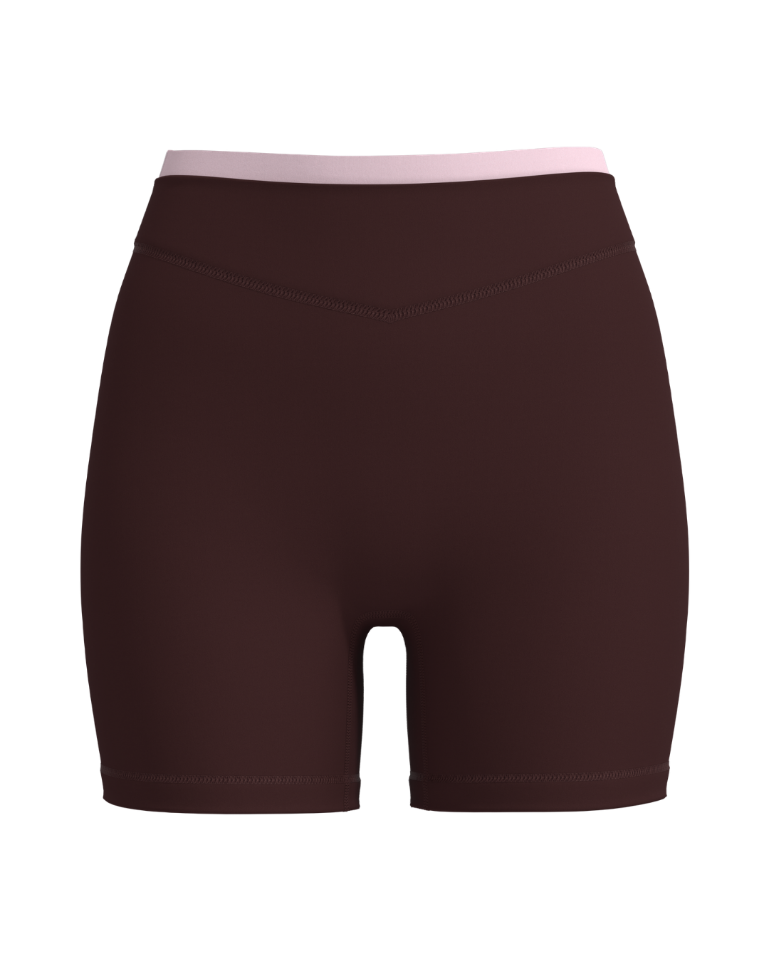 Layered Sculpt Short - Mocha Brown & Soft Pink