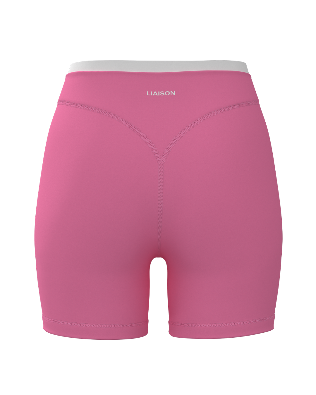 Layered Sculpt Short - Passion Pink & White