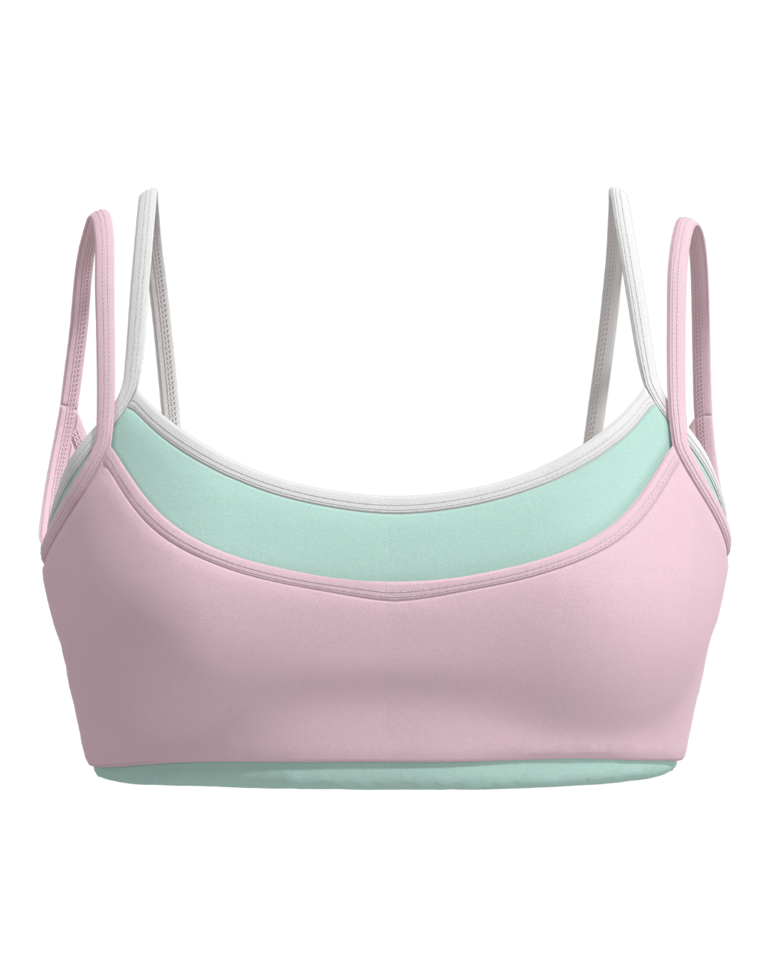 Double Layer Scoop Bra - Blossom