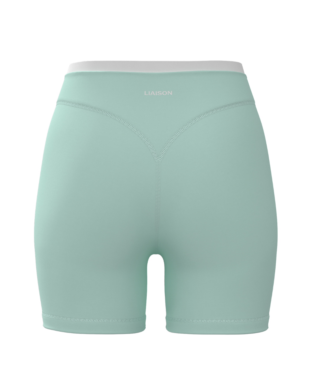 Layered Sculpt Short V2 - Aqua & White