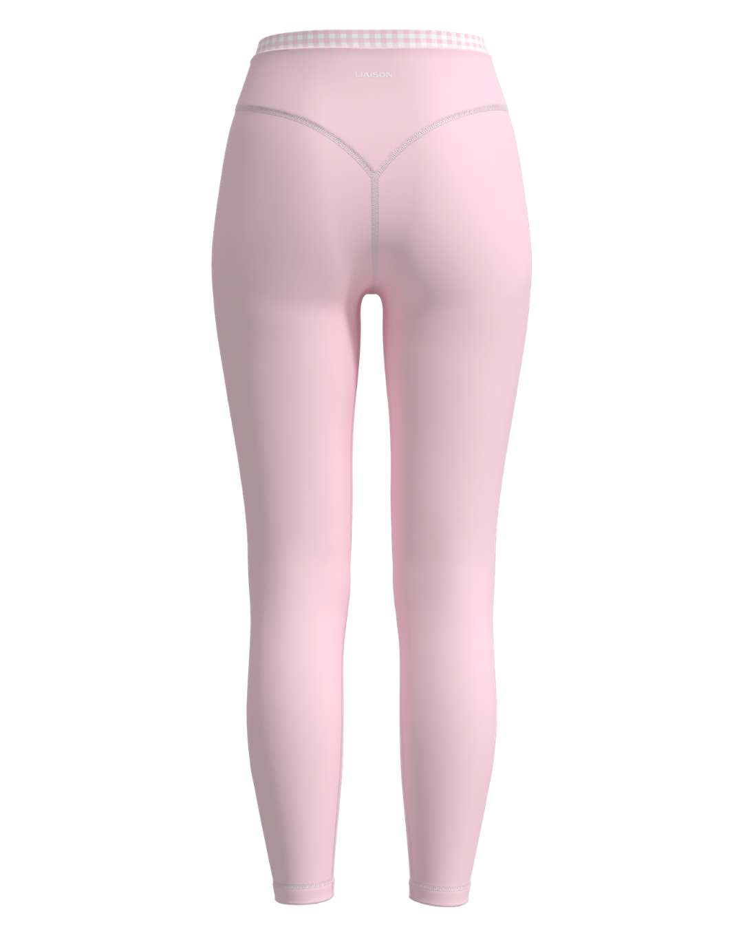 Layered Sculpt Pant V1 - Soft Pink & Gingham