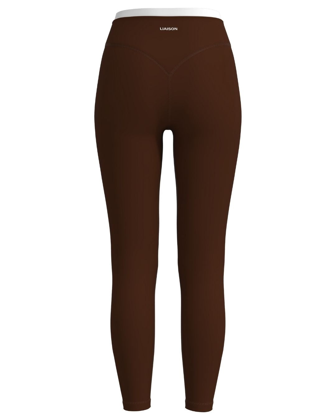 Layered Sculpt Pant - Mocha Brown & White