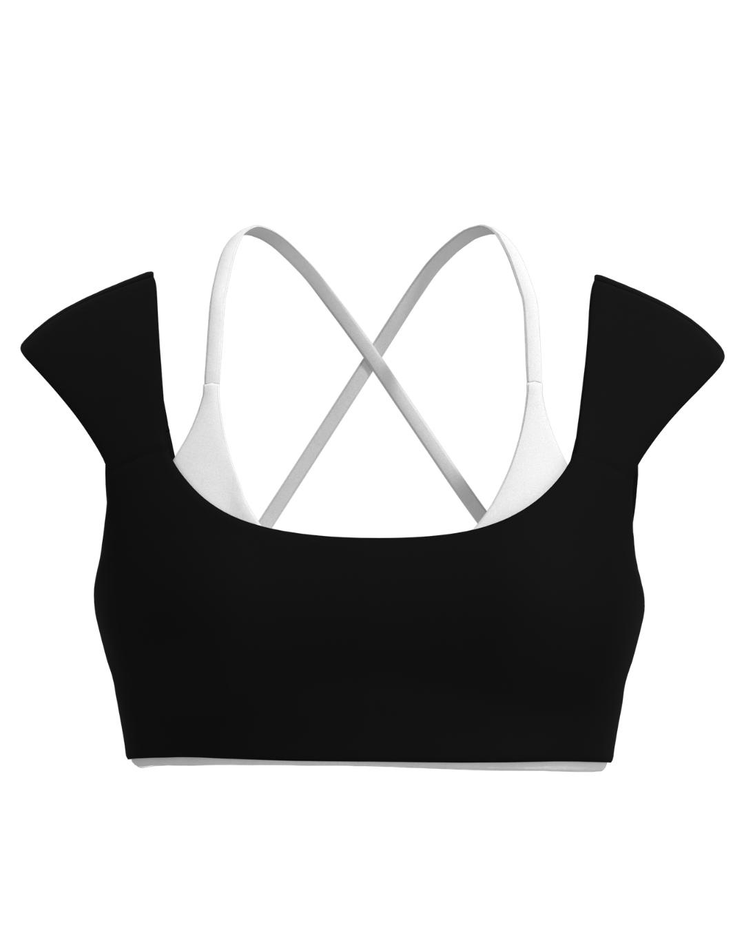 Double Layer Darling Bra - Black & White