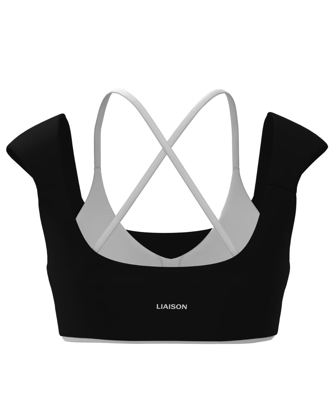 Double Layer Darling Bra - Black & White