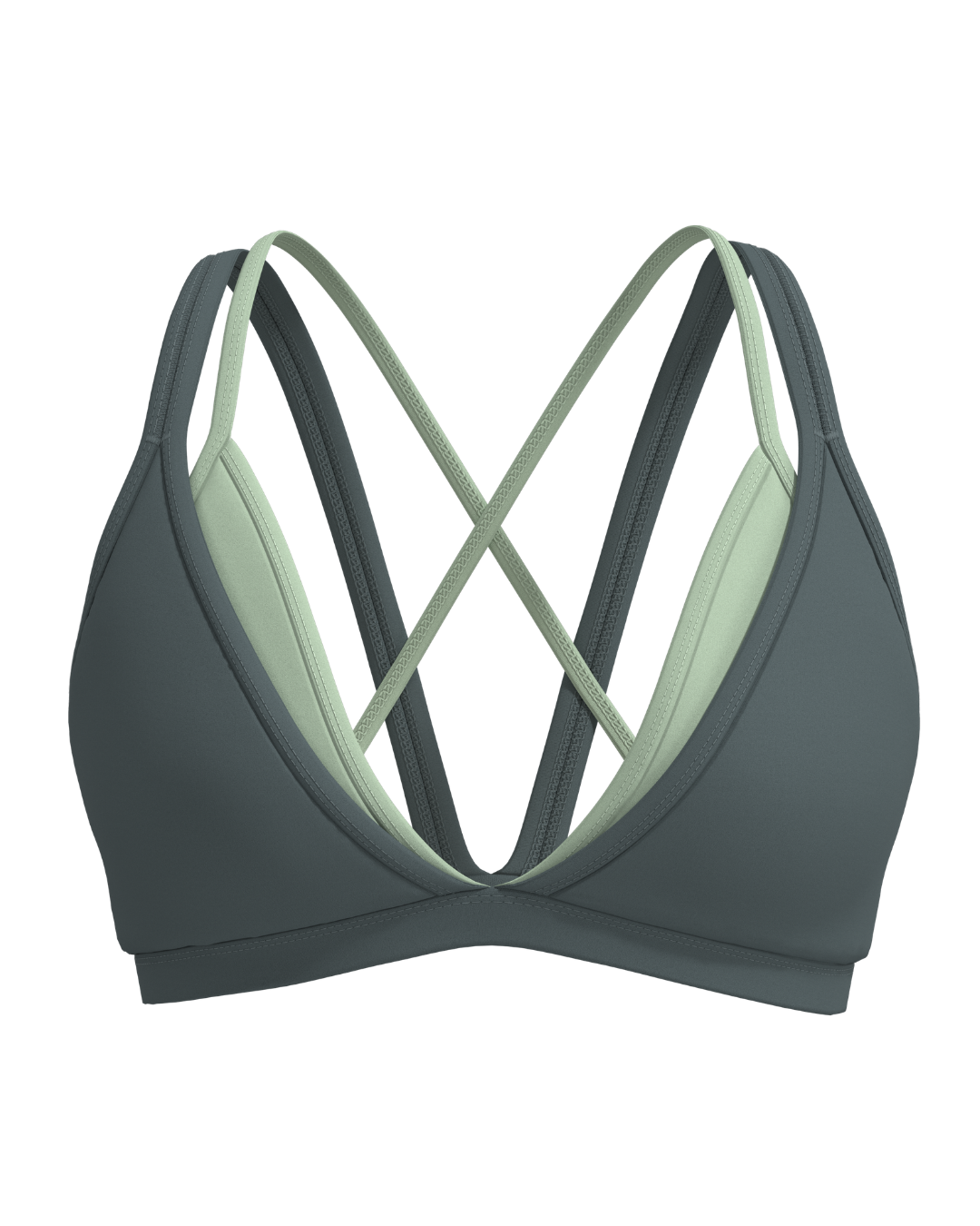 Double Layer Pulse Bra - Lagoon & Mint