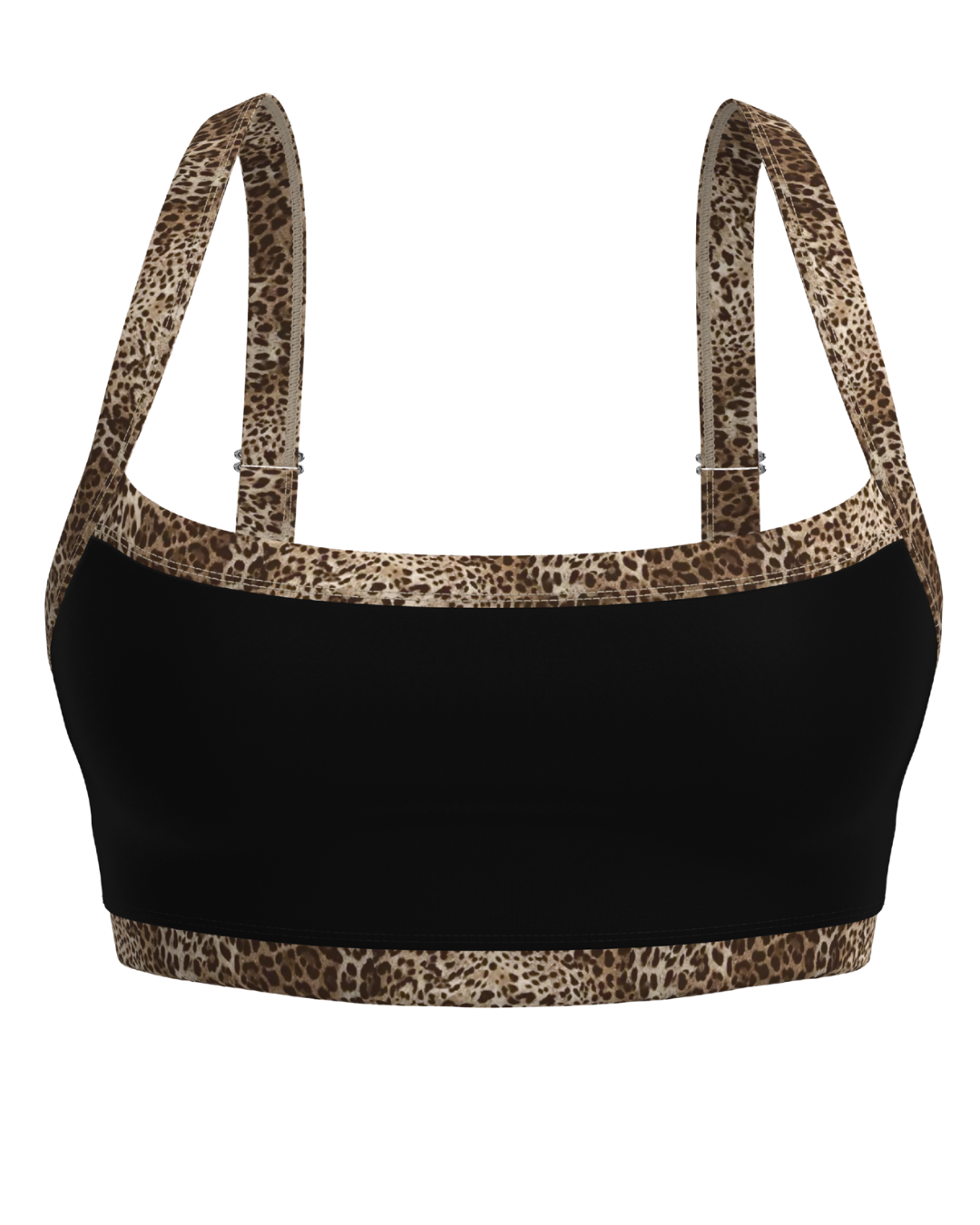 Contrast Bra - Black & Wild Side