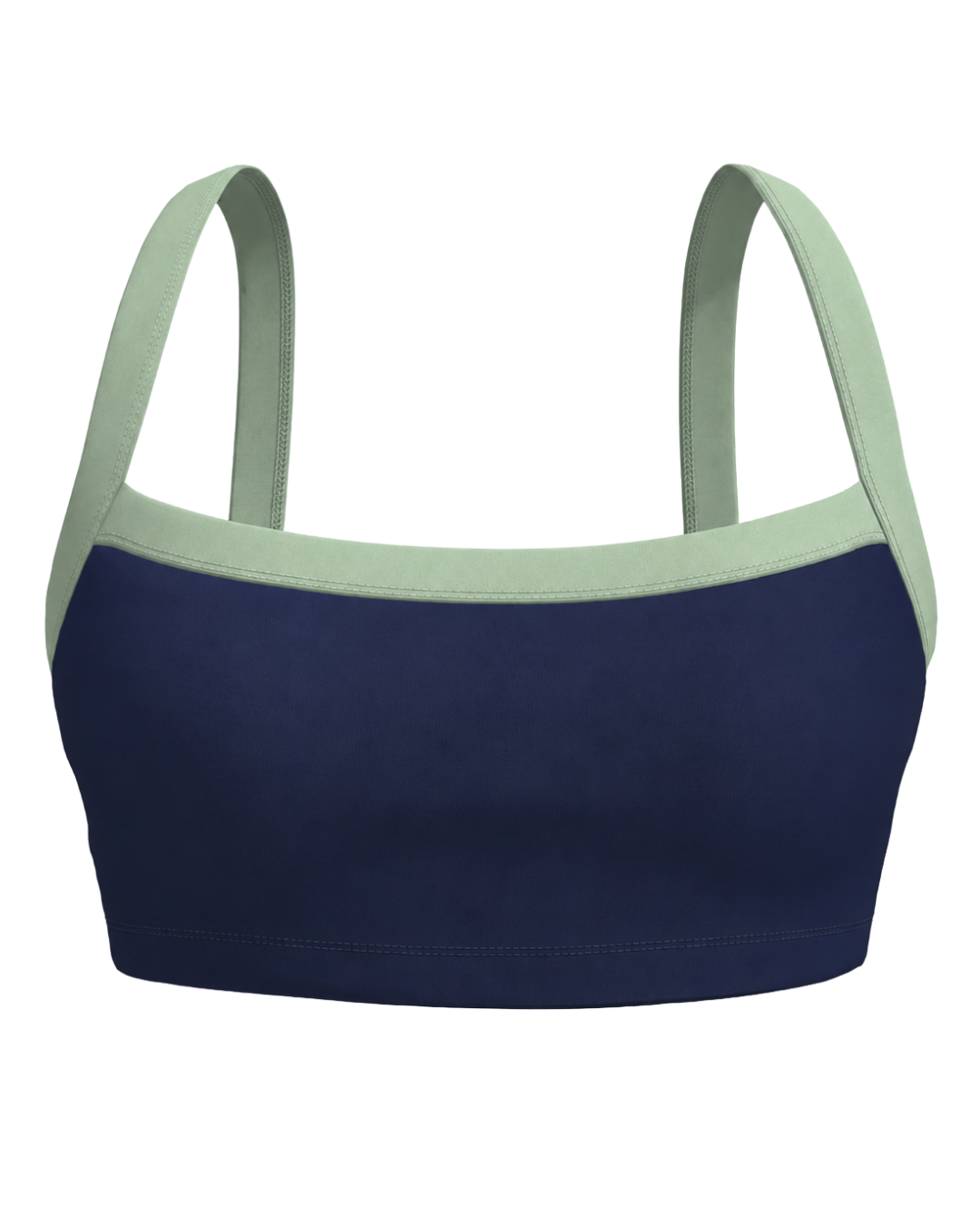 Basic Contrast Bra - Cypress & Mint