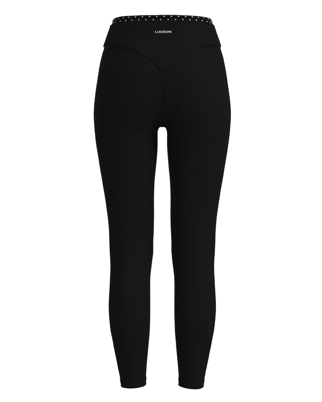 Layered Sculpt Pant - Black & White Polka Dots