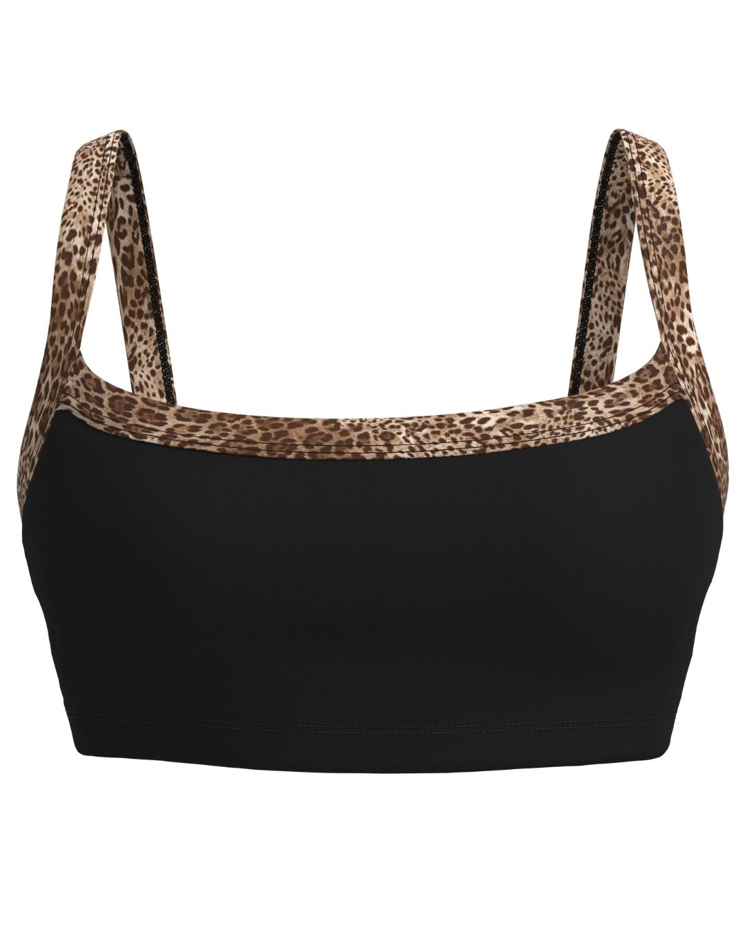 Basic Contrast Bra - Black & Wild Side