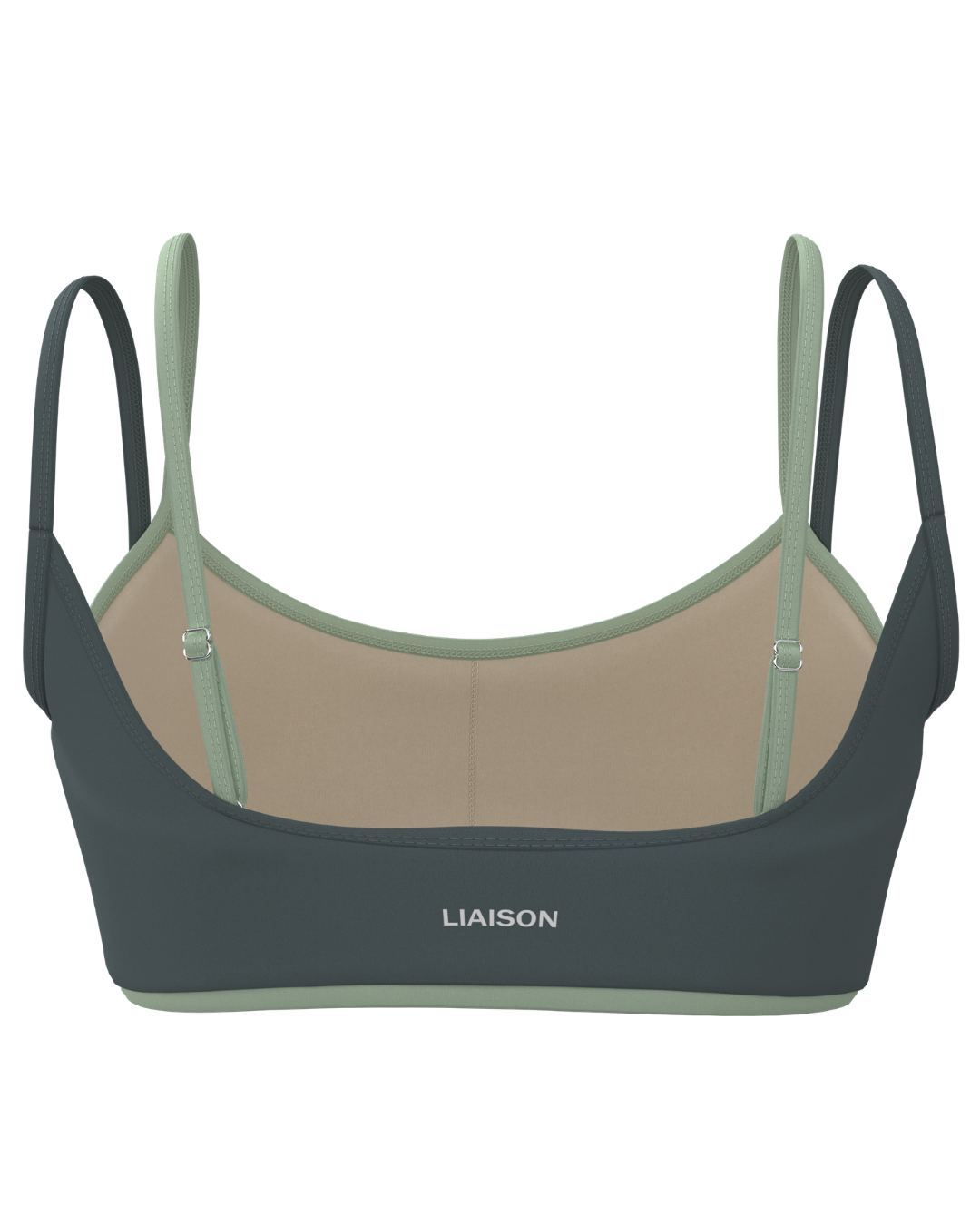 Double Layer Scoop Bra - Lagoon & Mint