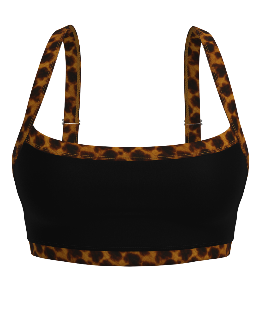 Contrast Bra - Black & Tortoise