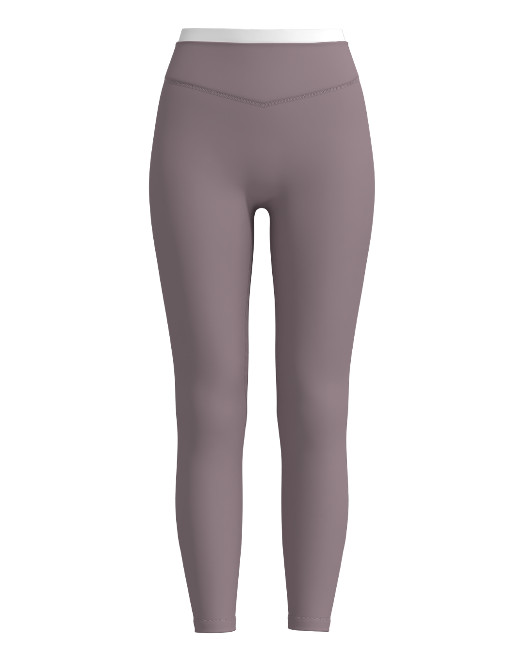 Layered Sculpt Pant - Mauve & White