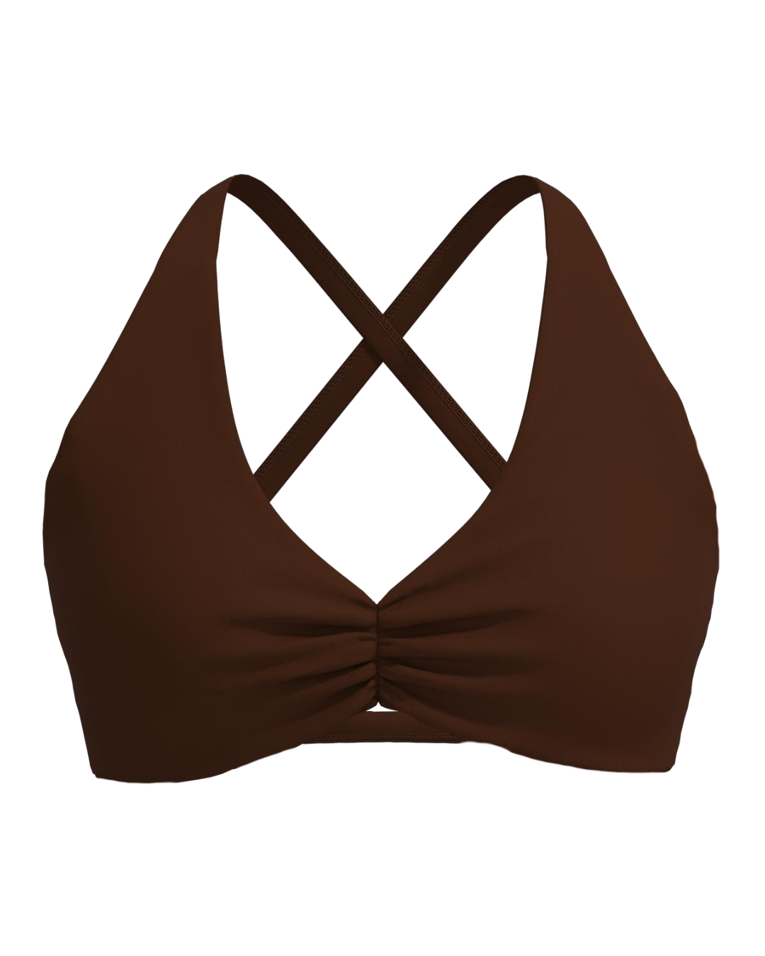Scrunch Bra - Mocha Brown