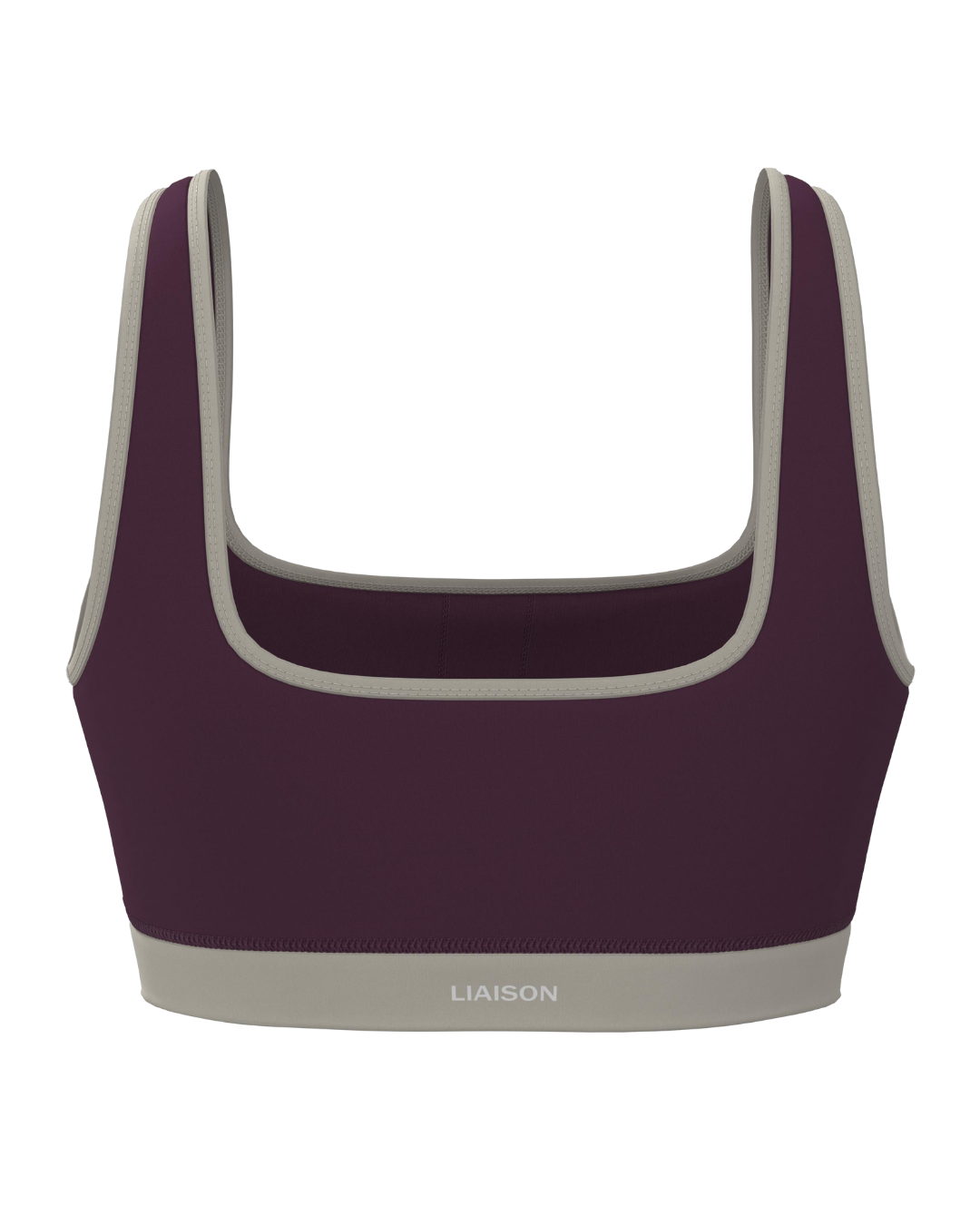 Supportive Contrast Bra - Merlot & Sand