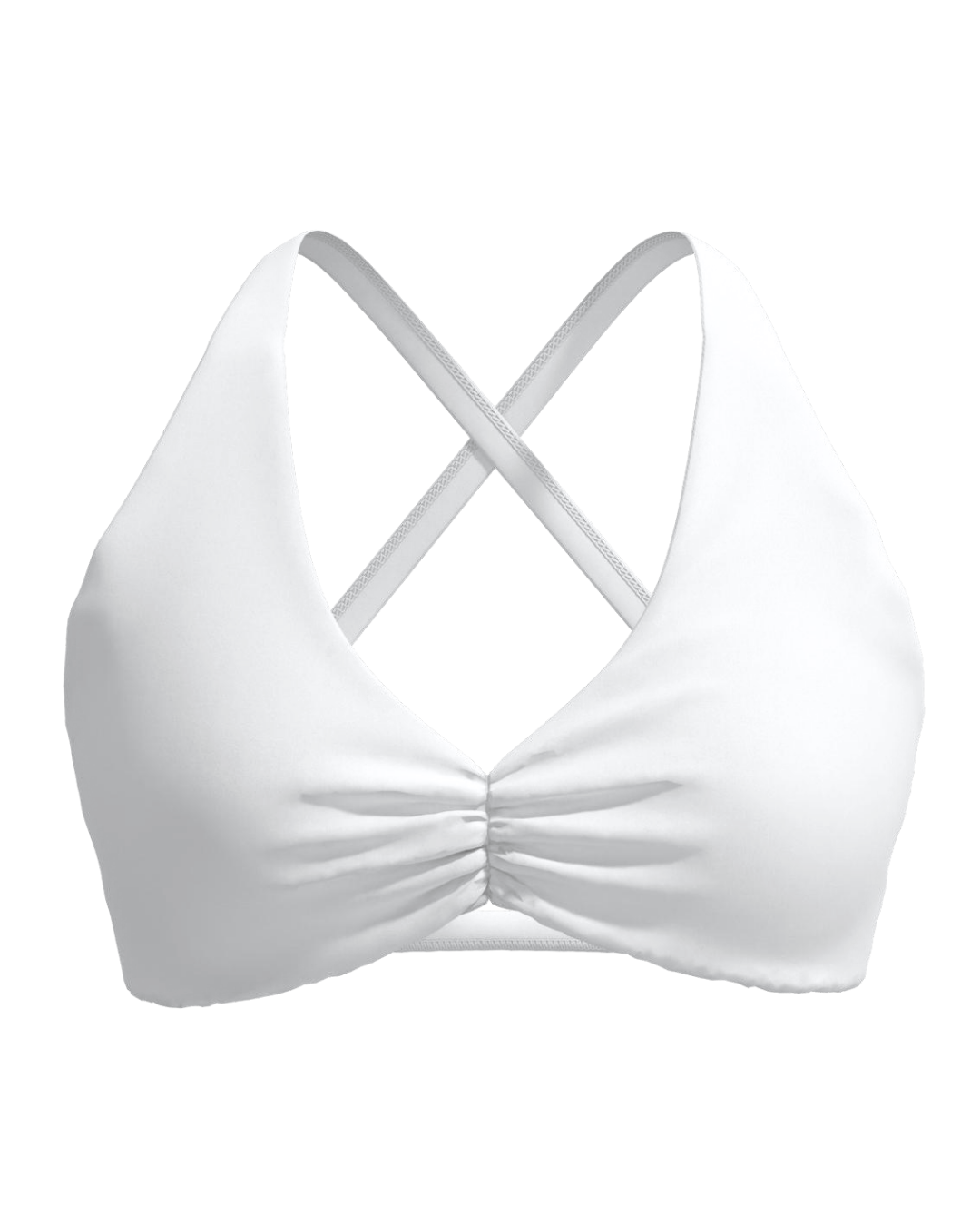 Scrunch Bra - White