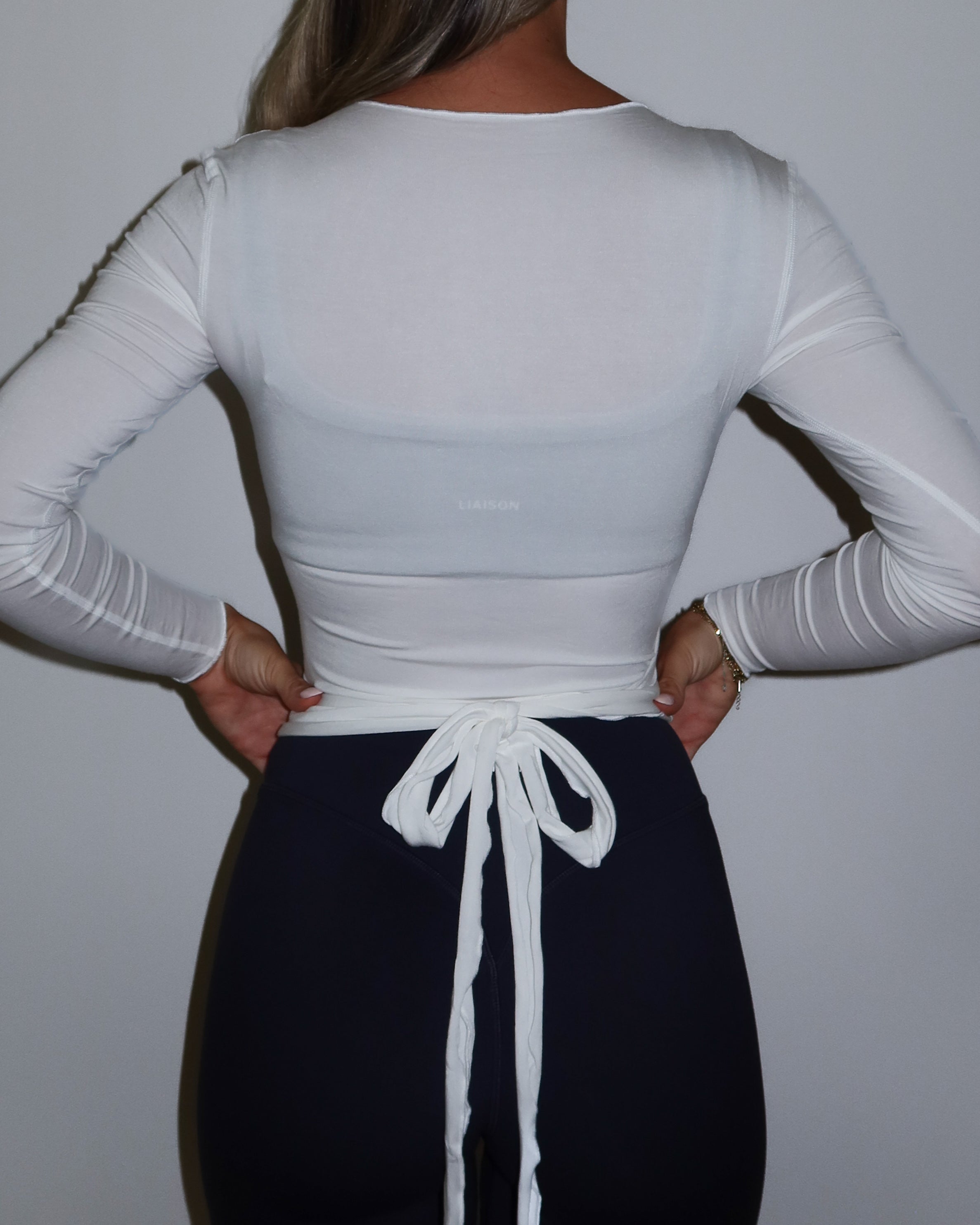 Pirouette Wrap Top - White