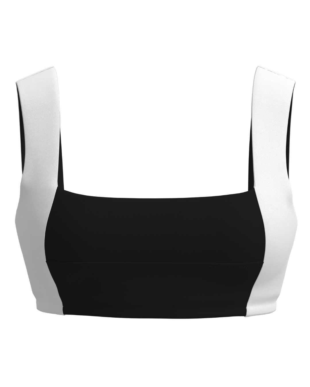 Luxe Square Neck Bra - Black & White