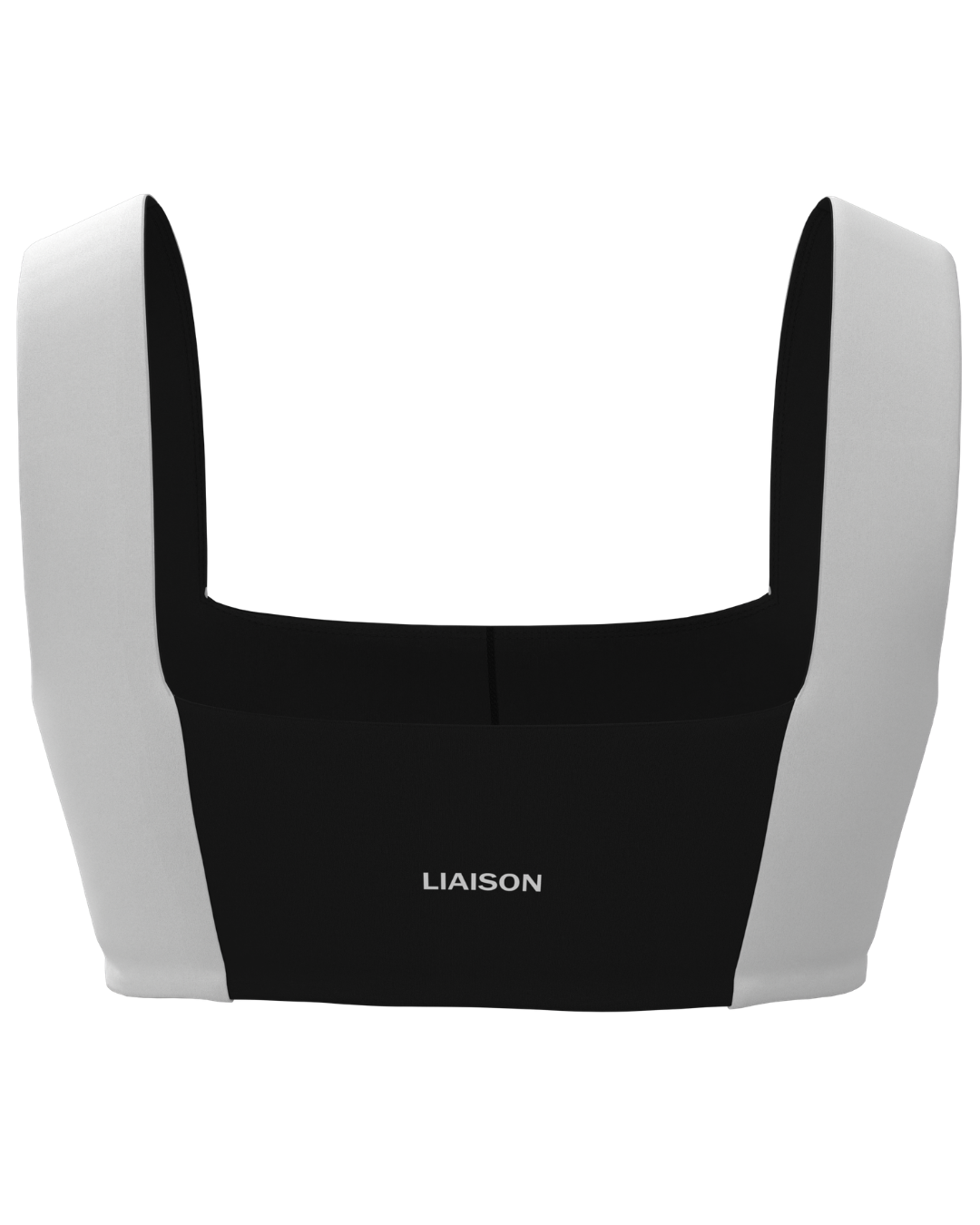 Luxe Square Neck Bra - Black & White