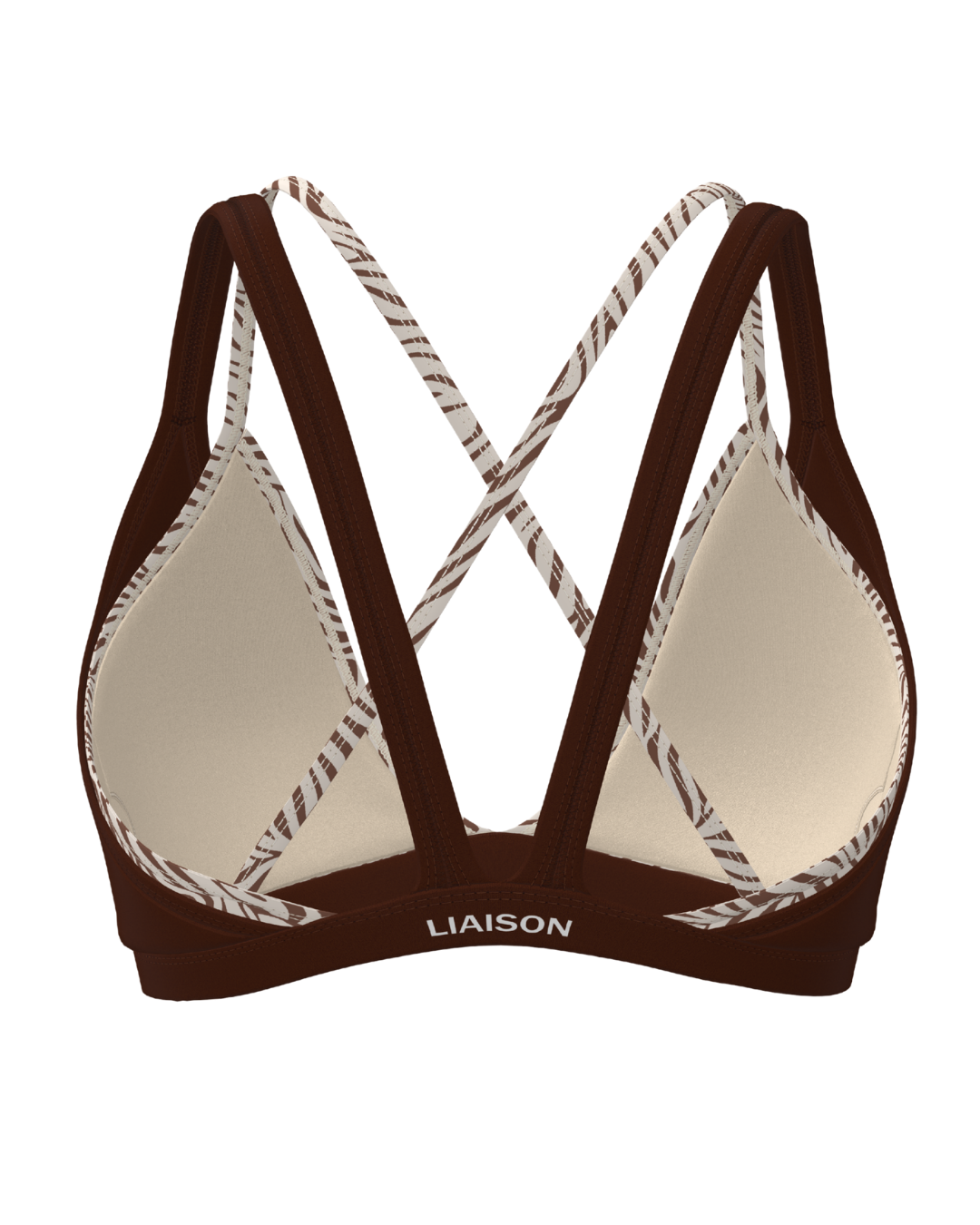 Double Layer Pulse Bra - Mocha Brown & Safari