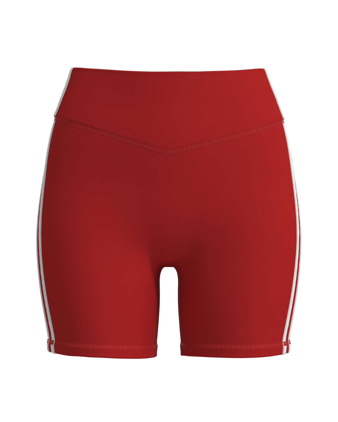Sporty Stripe Bridge Short - Kiss & White