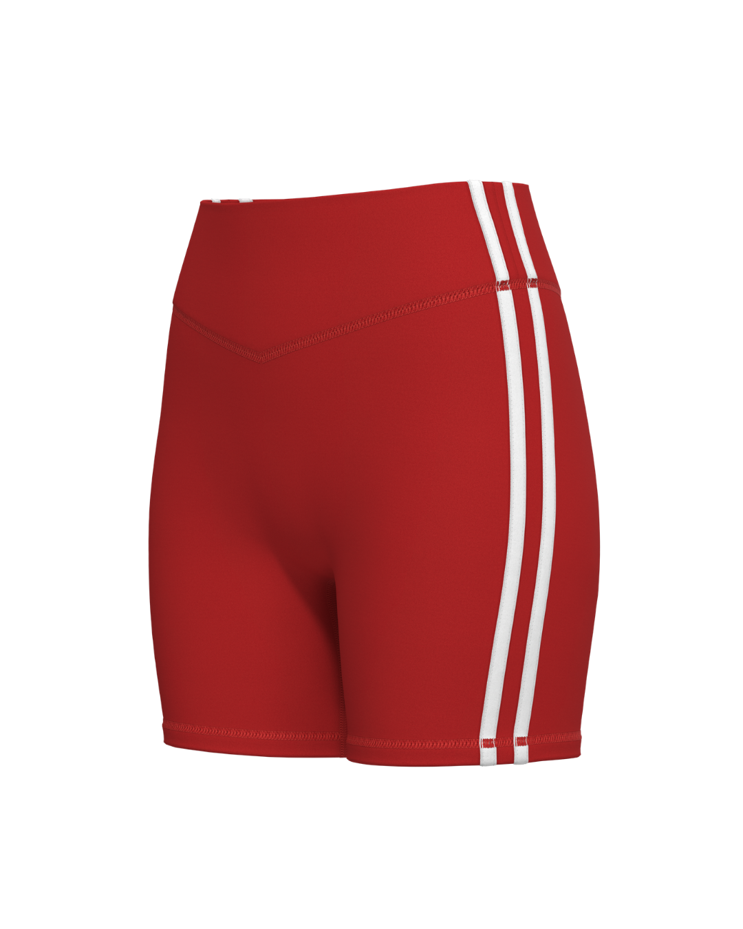 Sporty Stripe Bridge Short - Kiss & White