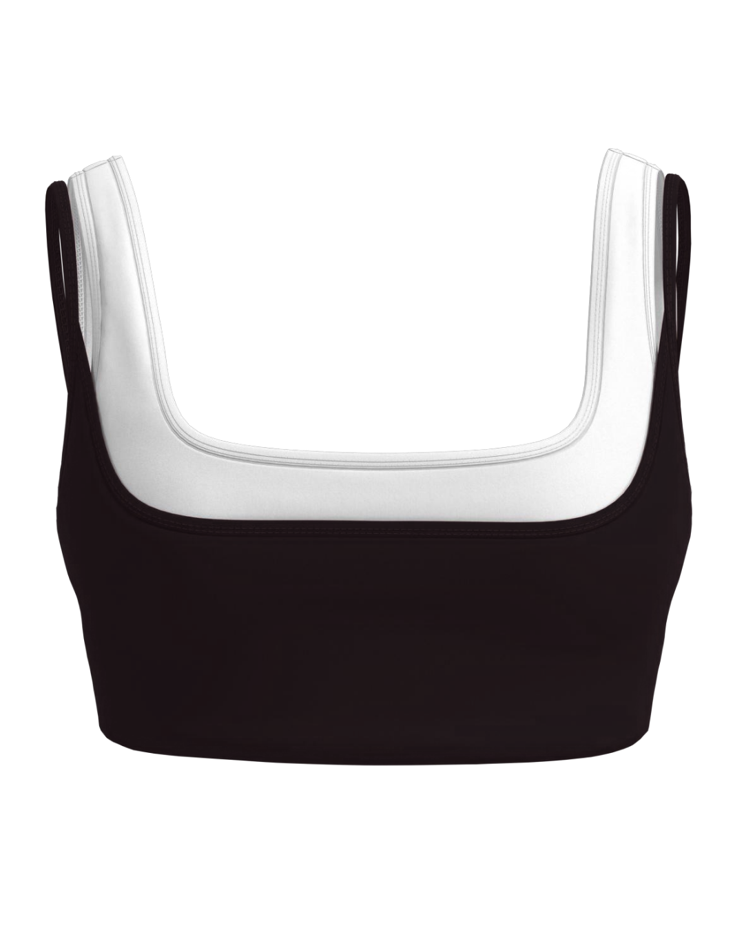 Double Layer Core Bra - Black & White