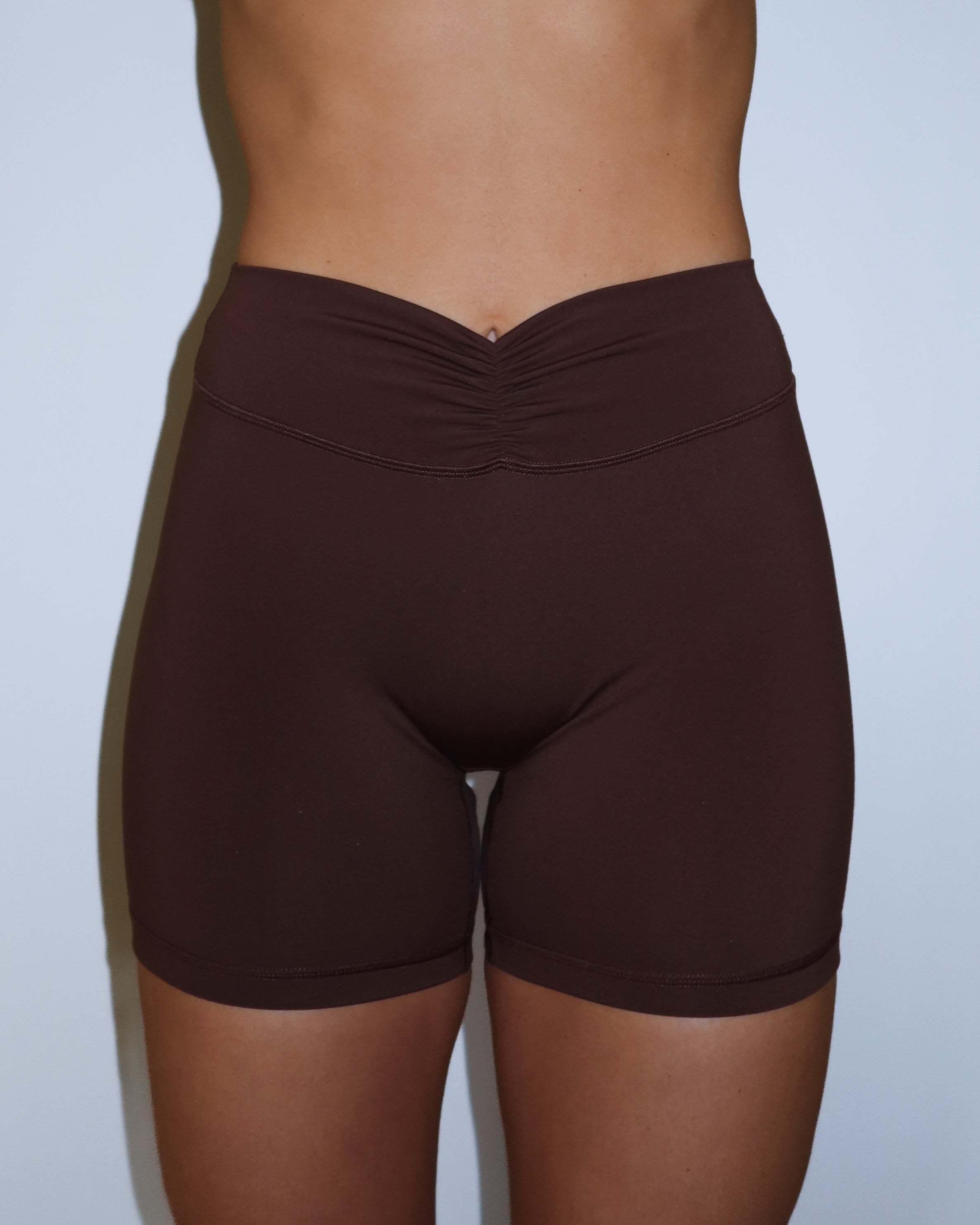 Scrunch Short - Mocha Brown