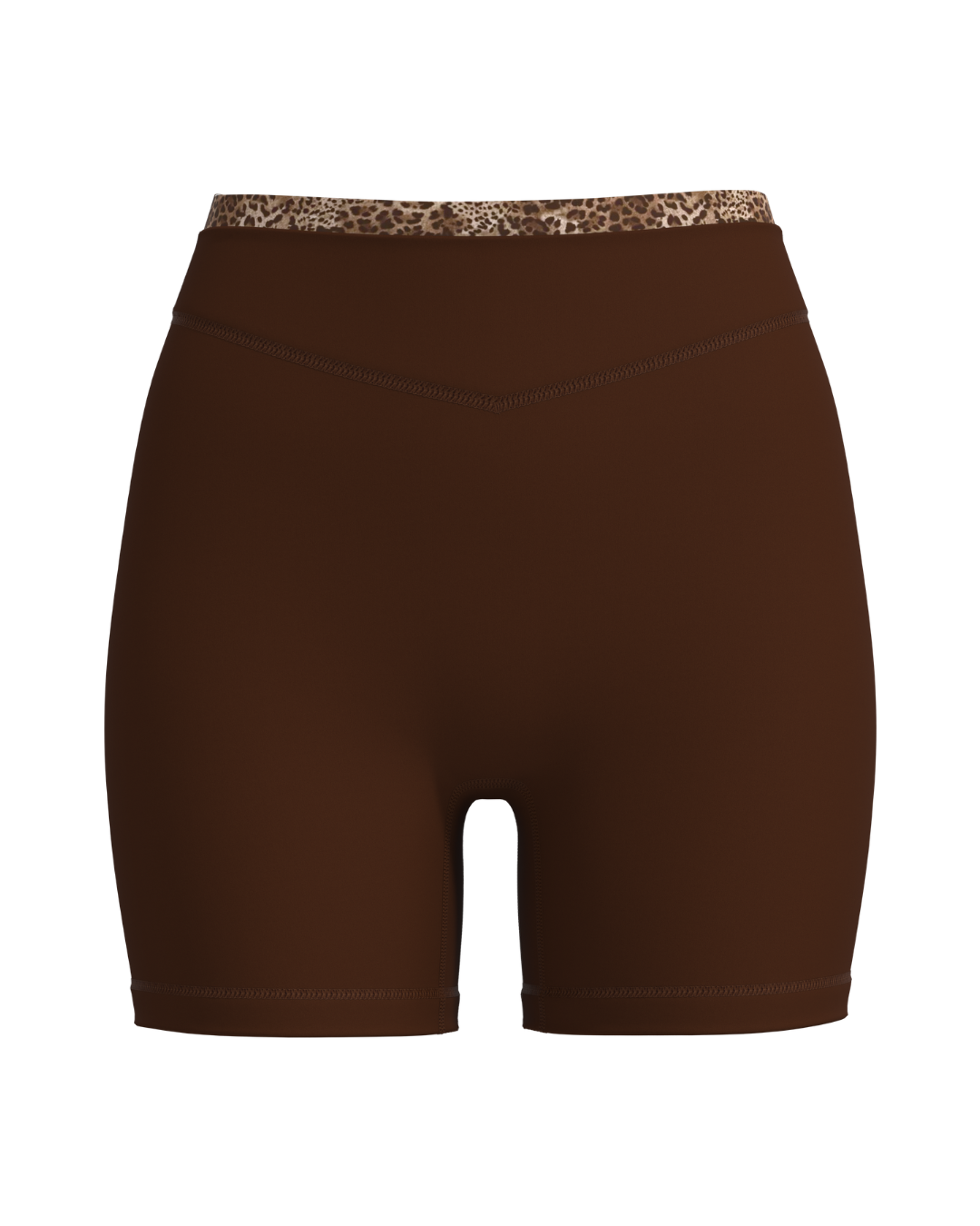 Layered Sculpt Short - Mocha Brown & Wild Side