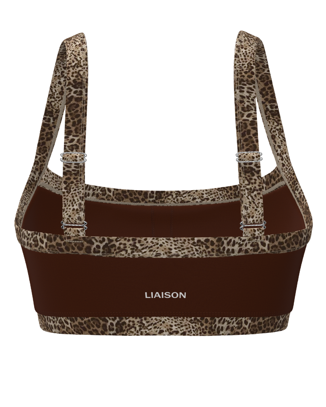 Contrast Bra - Mocha Brown & Wild Side
