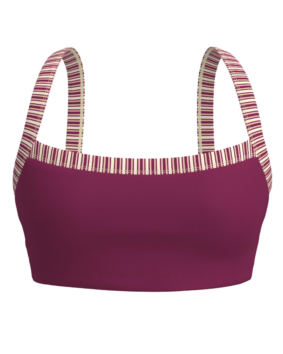 Basic Contrast Bra - Berry & Aftersun Stripes