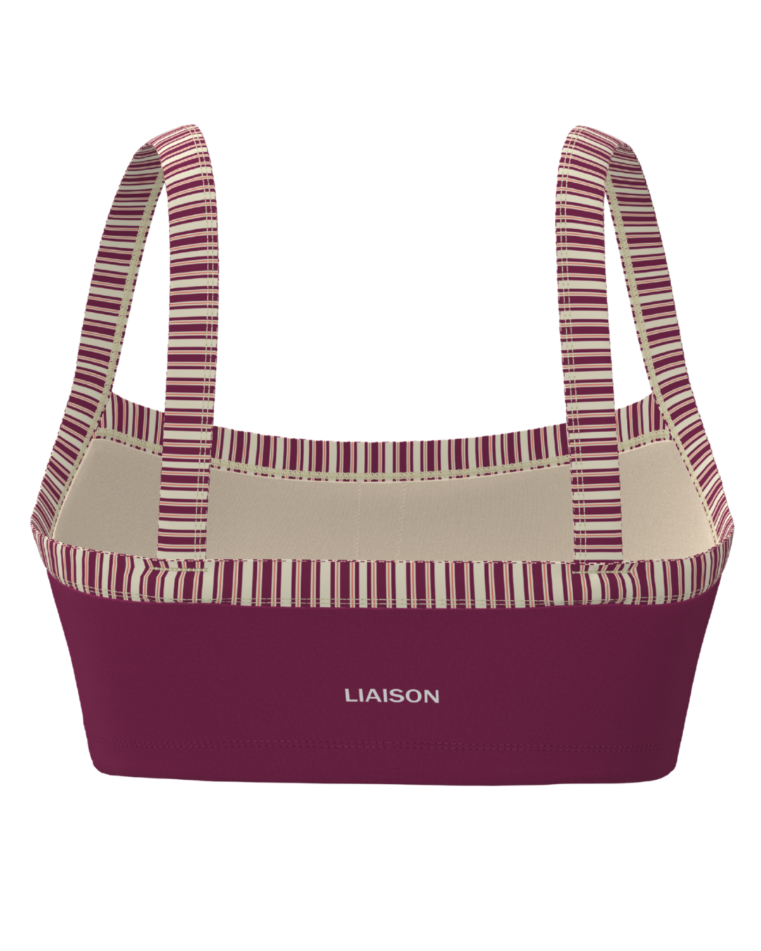 Basic Contrast Bra - Berry & Aftersun Stripes