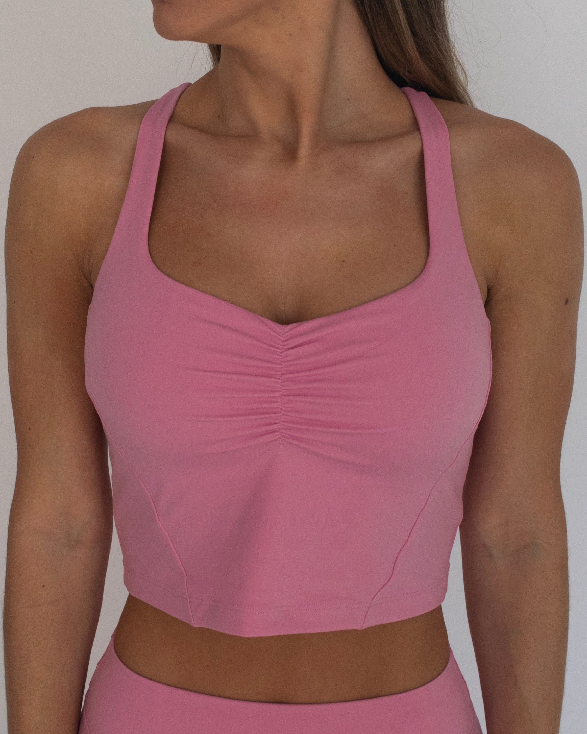 Scrunch Tank - Petal Pink