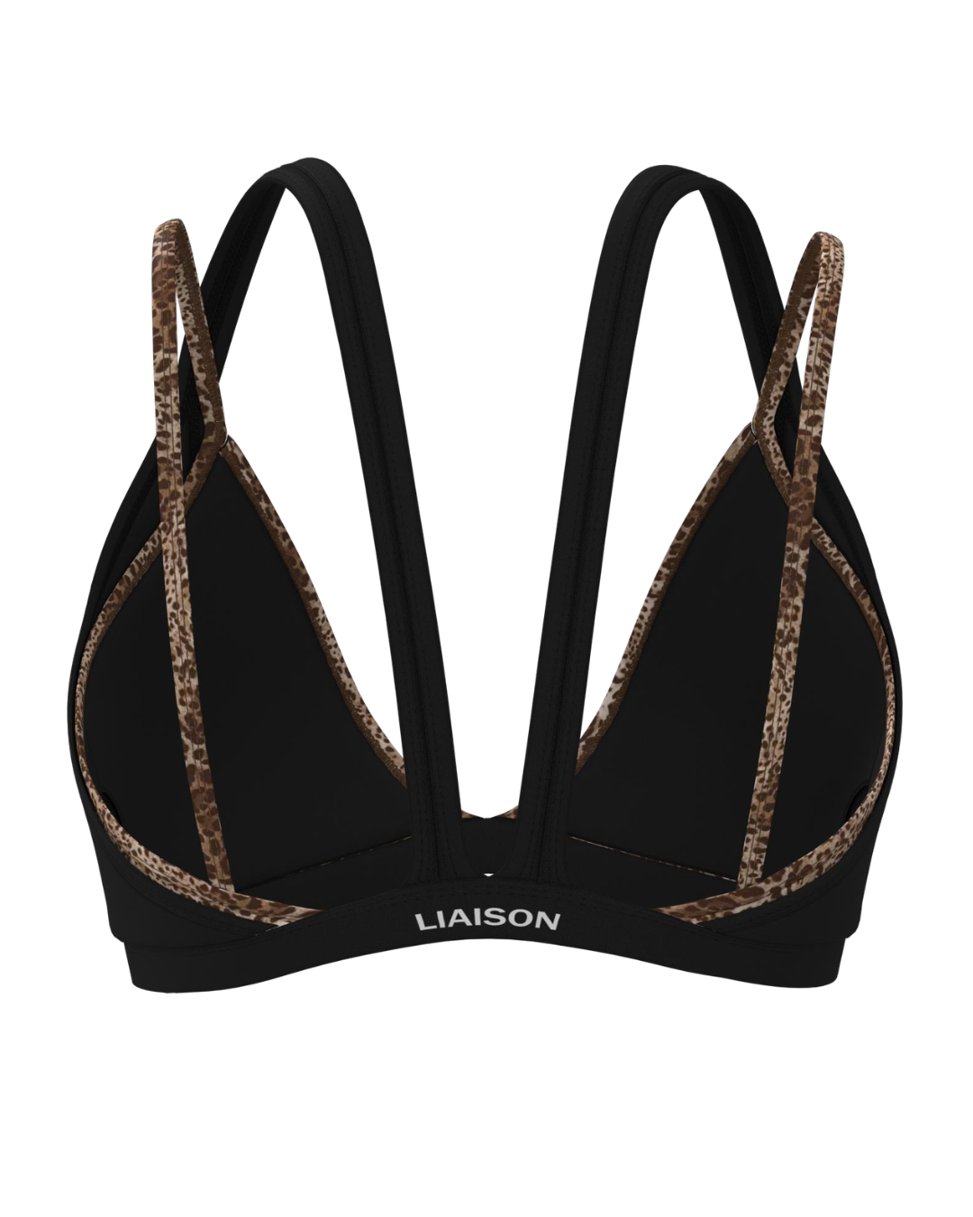 Double Layer Pulse Bra - Black & Wild Side