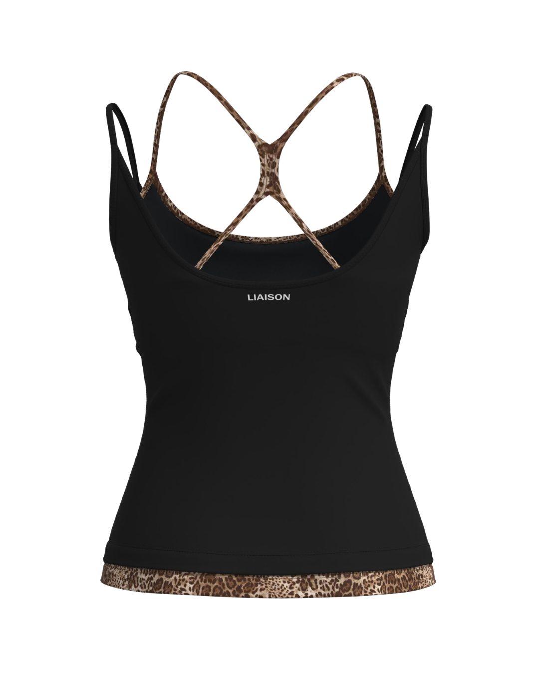 Double Layer Sporty Tank - Black & Wild Side