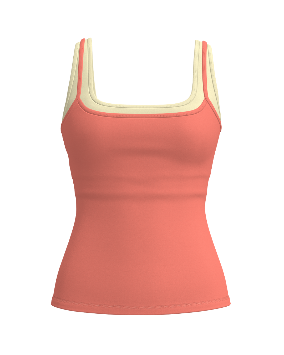 Double Layer Core Tank - Guava & Daylight