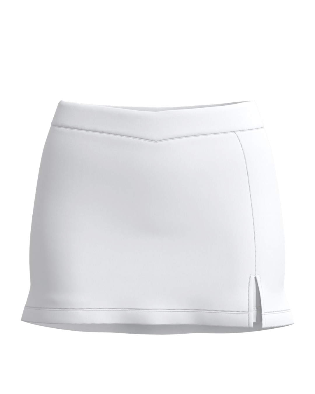 Lux Fitted Mini Skirt - White