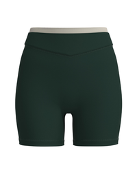 Layered Sculpt Short - Pine & Sand