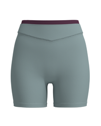 Layered Sculpt Short - Icey Blue & Merlot