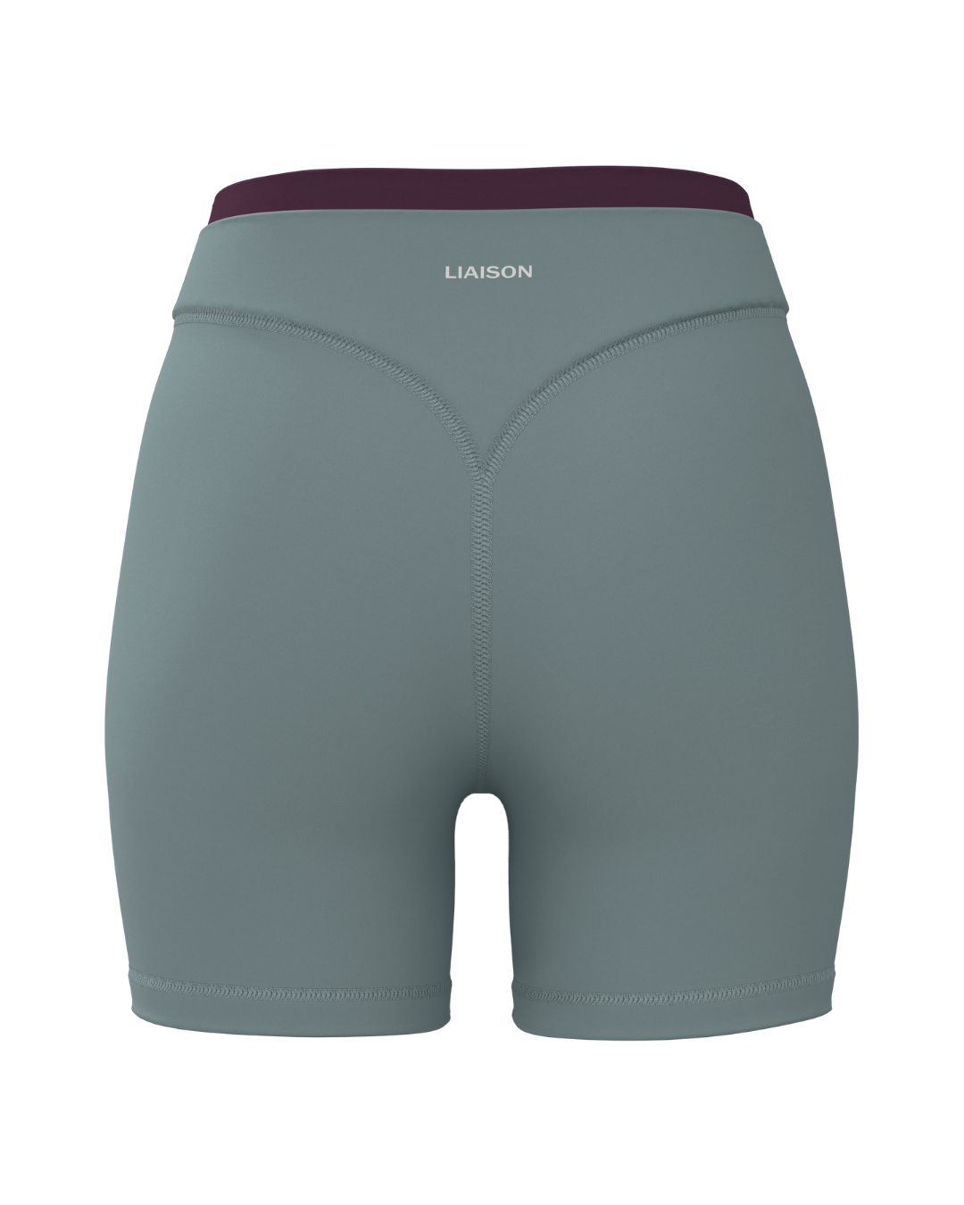 Layered Sculpt Short - Icey Blue & Merlot
