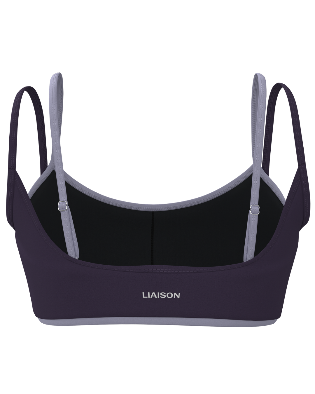 Double Layer Scoop Bra - Plum & Lilac