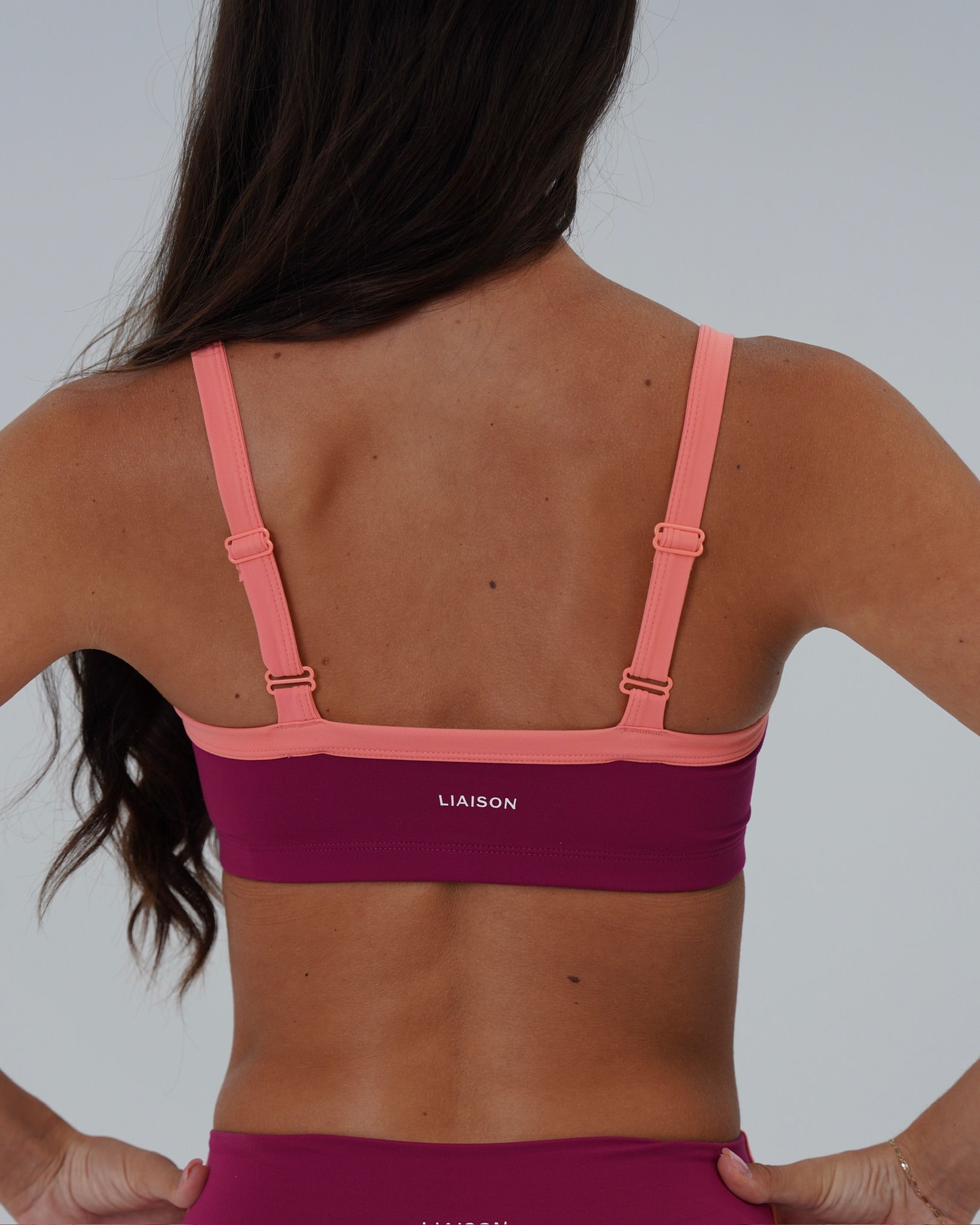 Basic Contrast Bra - Berry & Guava