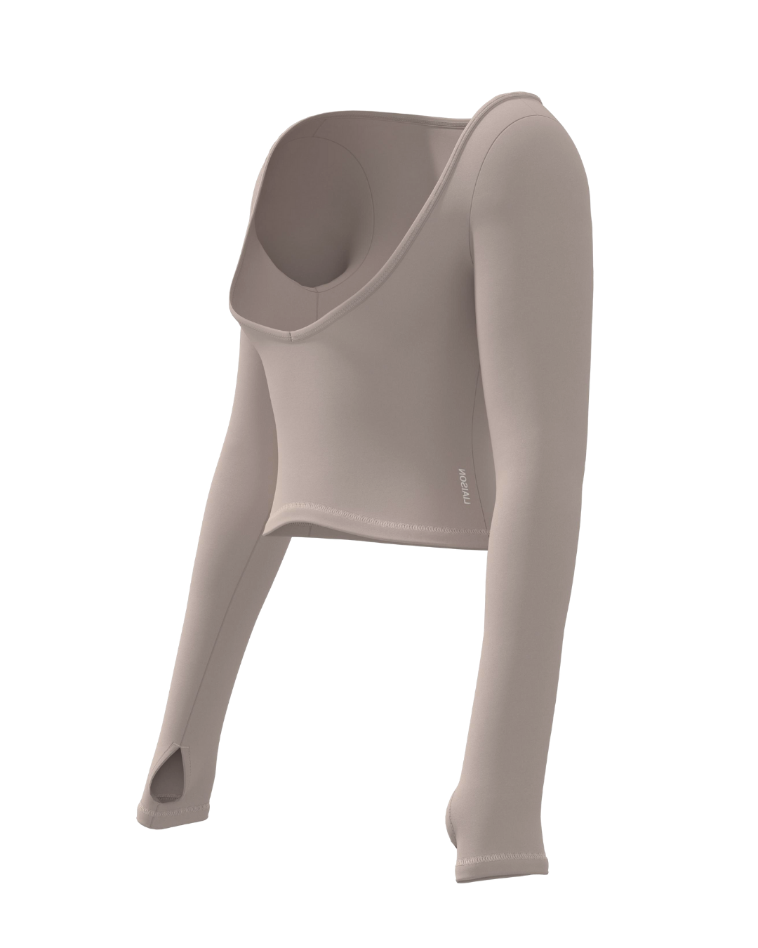 Stretch Long Sleeve - Truffle (lounge material)